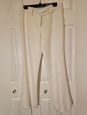 Simon Chang Lined Cream Trousers Size 8